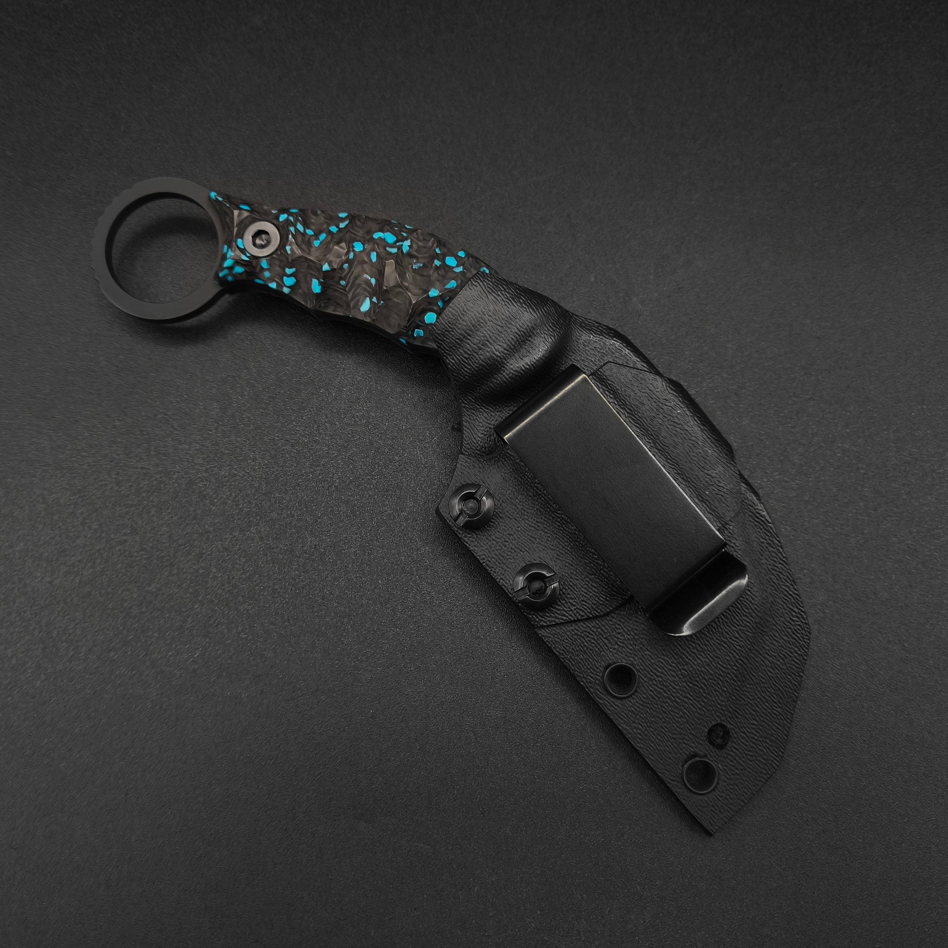 Half Face Blades Karambito Turquoise Rocky Wave Carbon, Armor Black Cerakote 3
