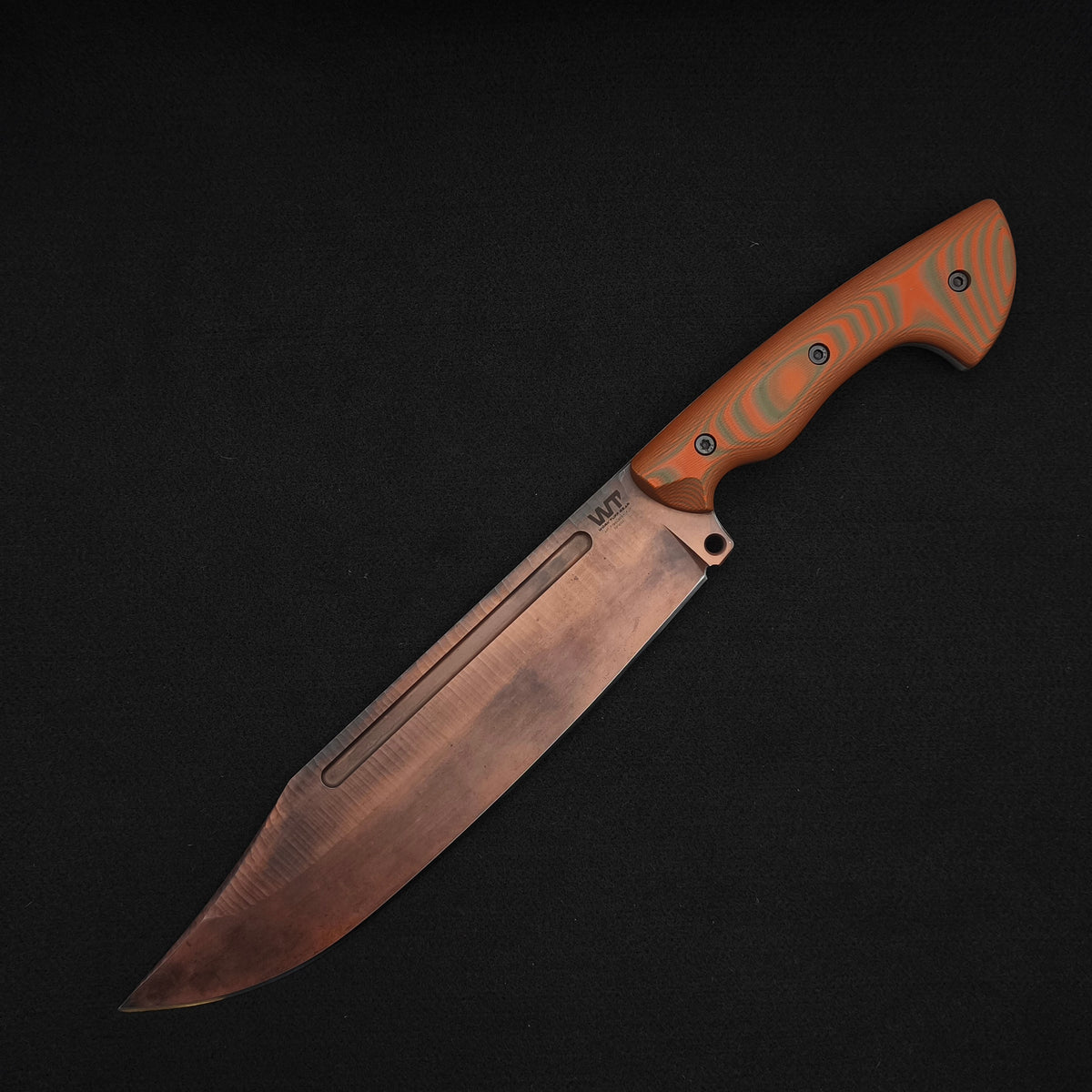Work Tuff Gear PWB-9-NC (SK85), Rugged Vintage Copper, Hunter Orange Camo G10 - Special Edition 2