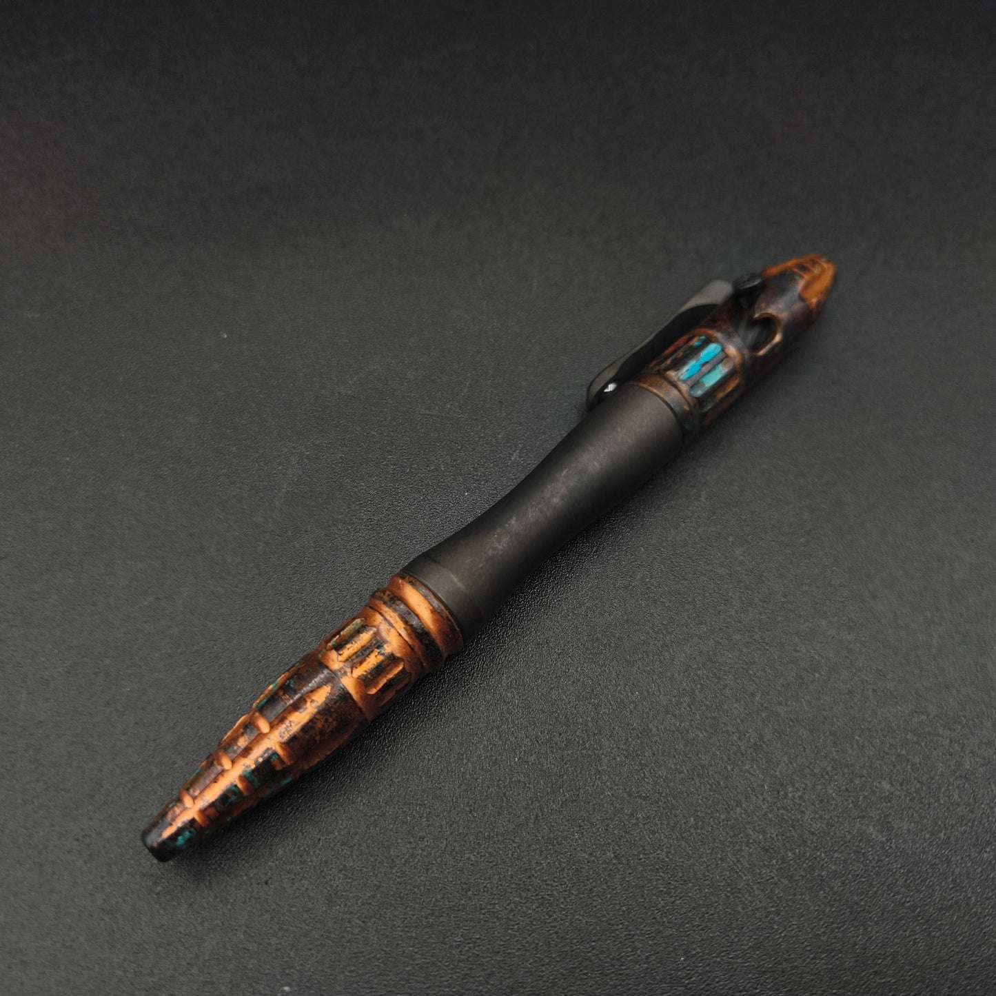 Heretic Thoth Tactical Pen Copper, Blue Black Ti
