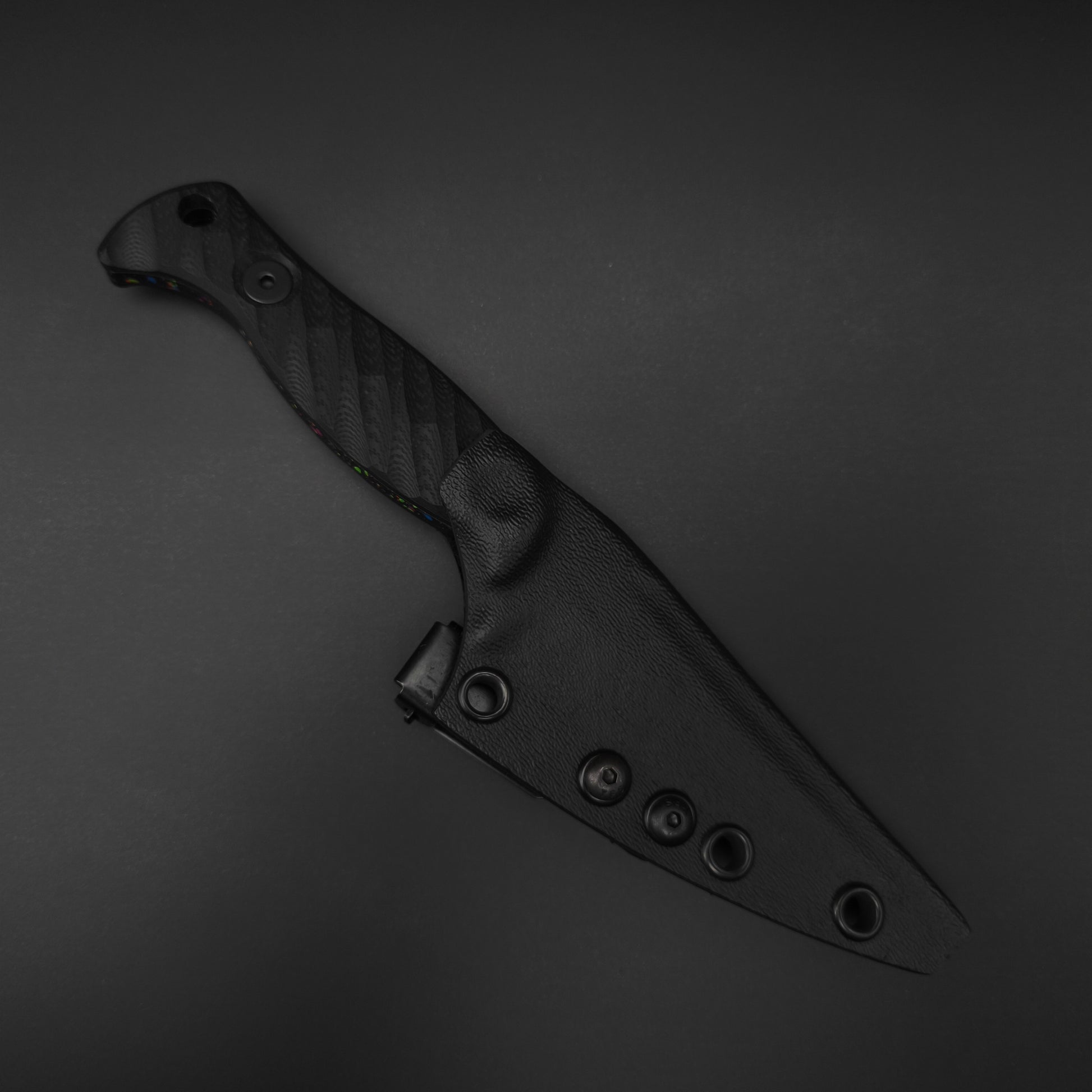 Half Face Blades Gulo Gulo, Black G10, 80's RAD Splatter Cerakote 3