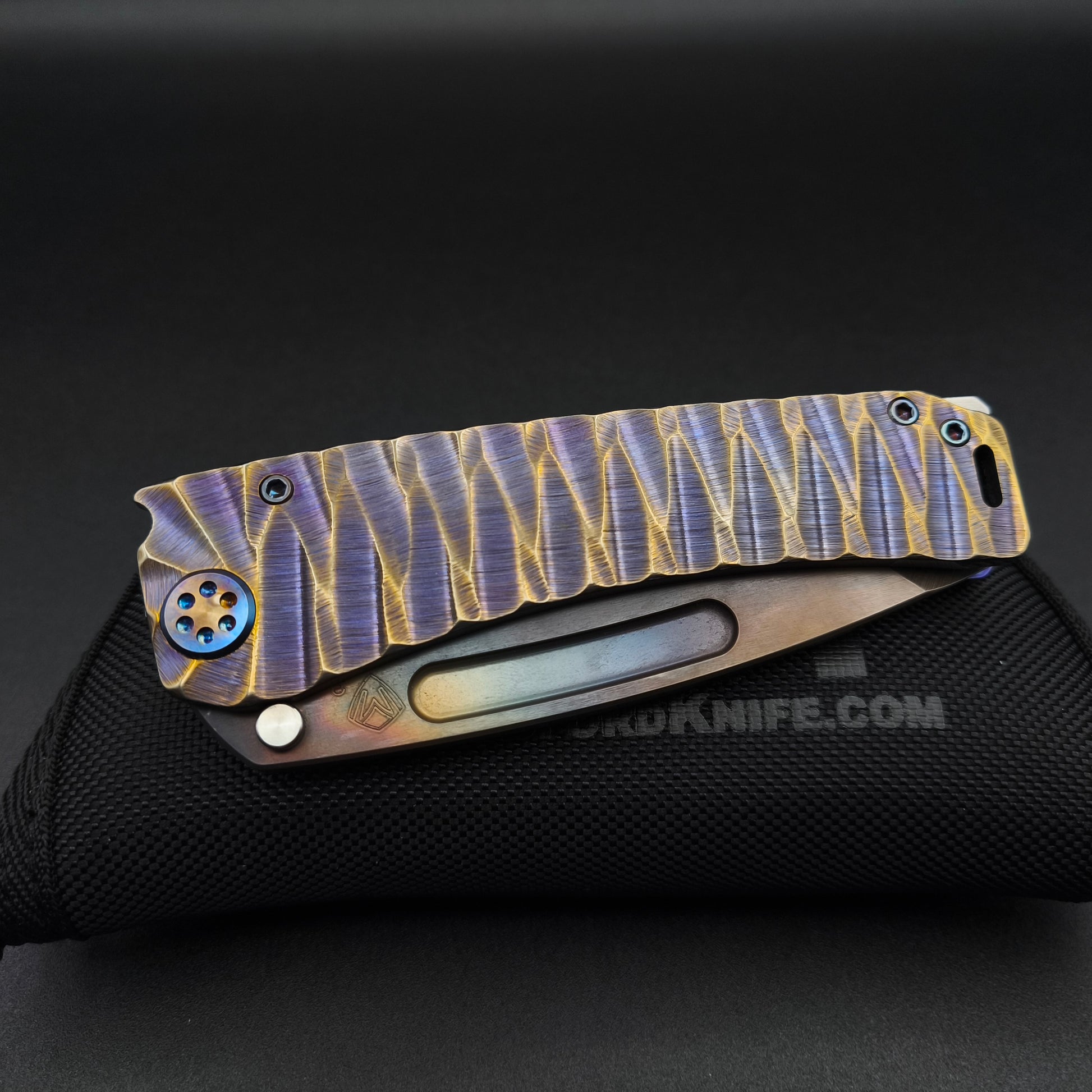 Medford Marauder, Full Size, Vulcan Tanto, Violet Twisted Predator 4