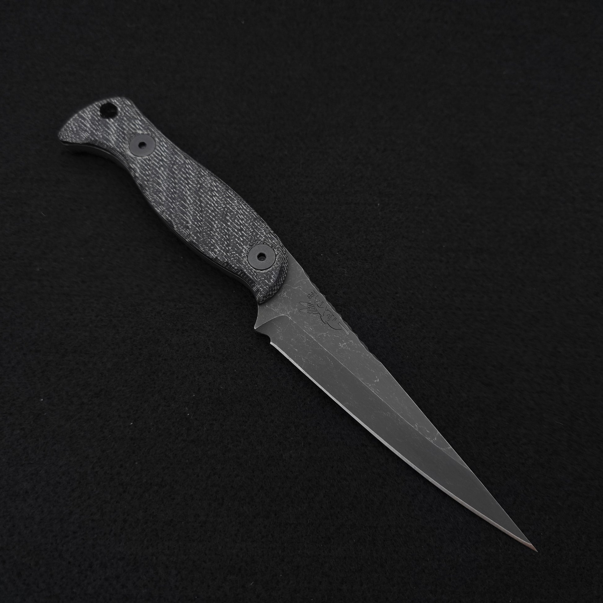 Half Face Blades Congressman Black Canvas Micarta 1