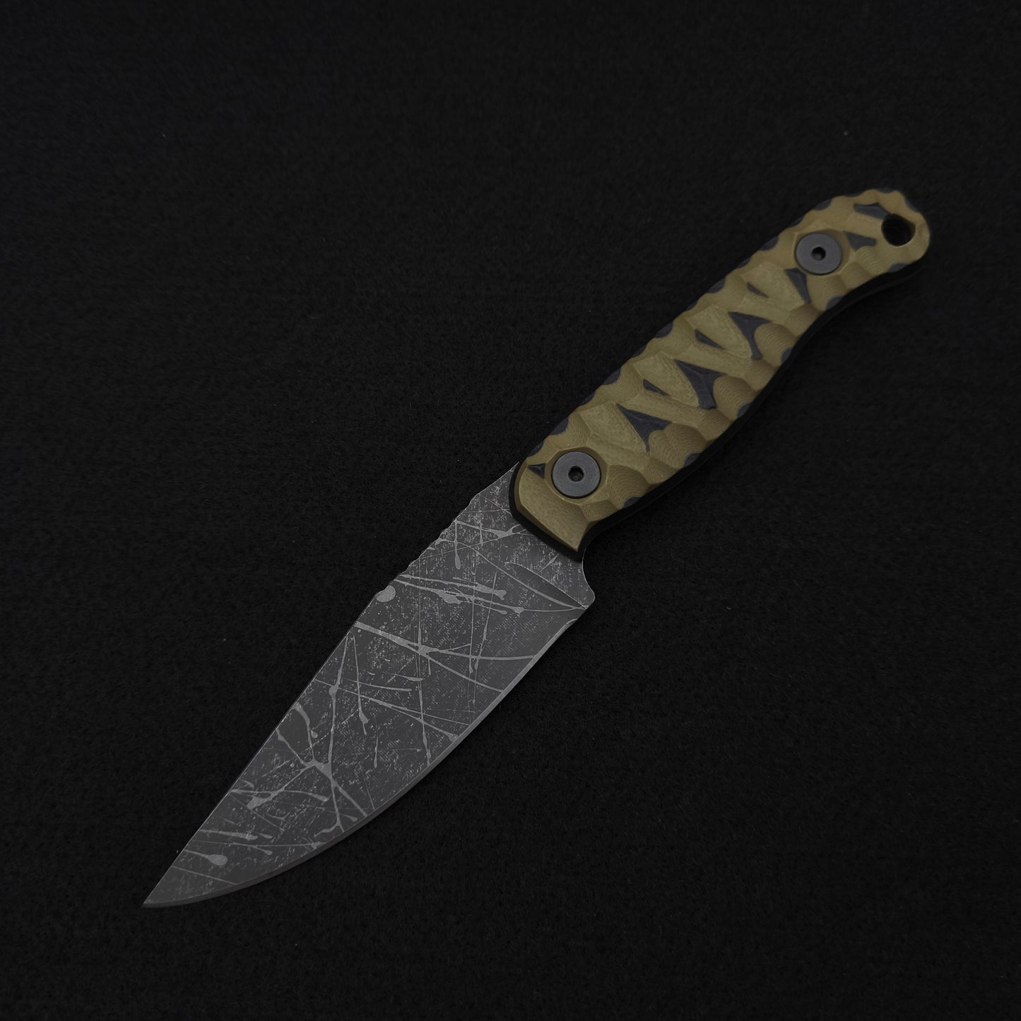 Half Face Blades Feather Light OD Green and Black G10