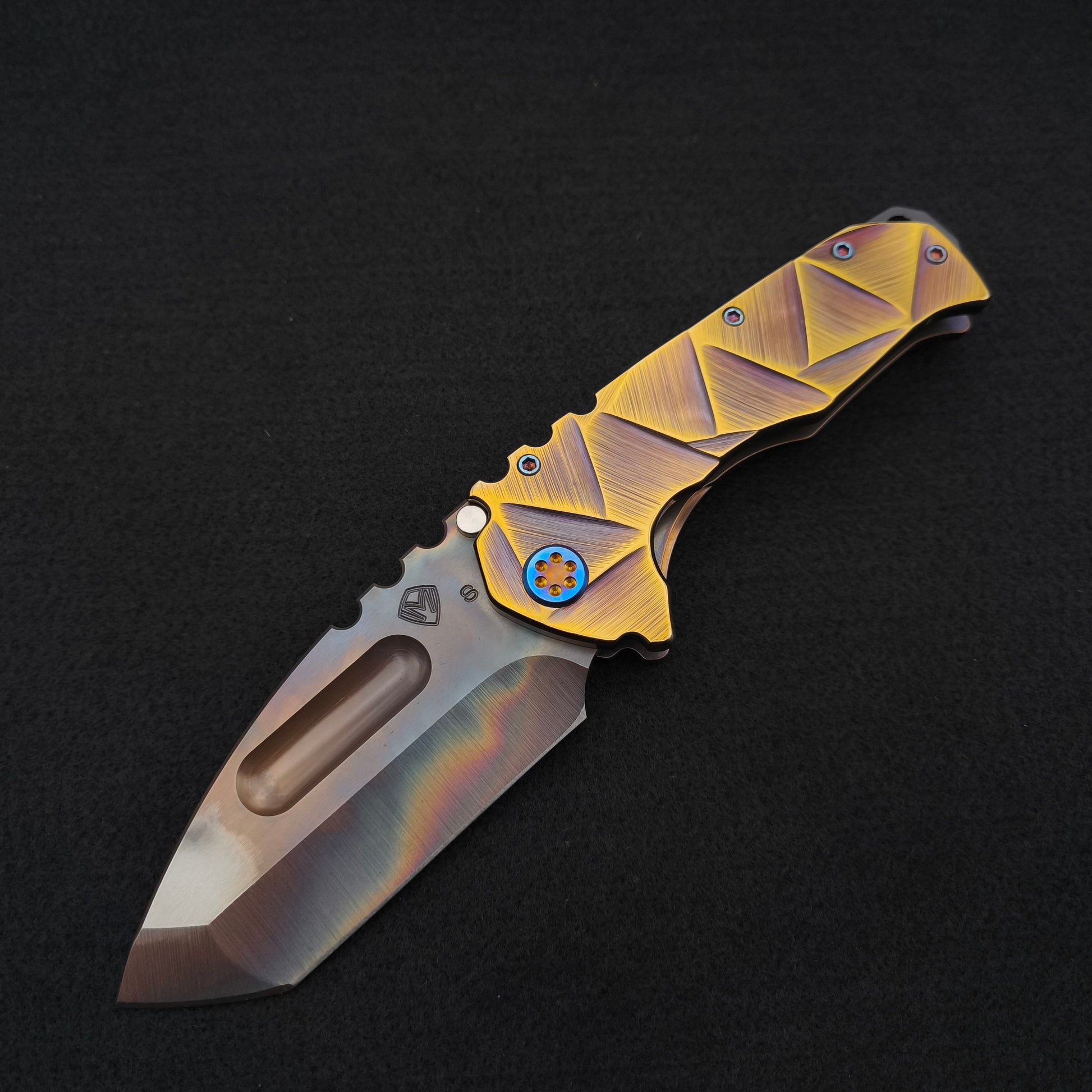 Medford Praetorian Ti Vulcan Tanto, Rose Bronze Stained Glass 1