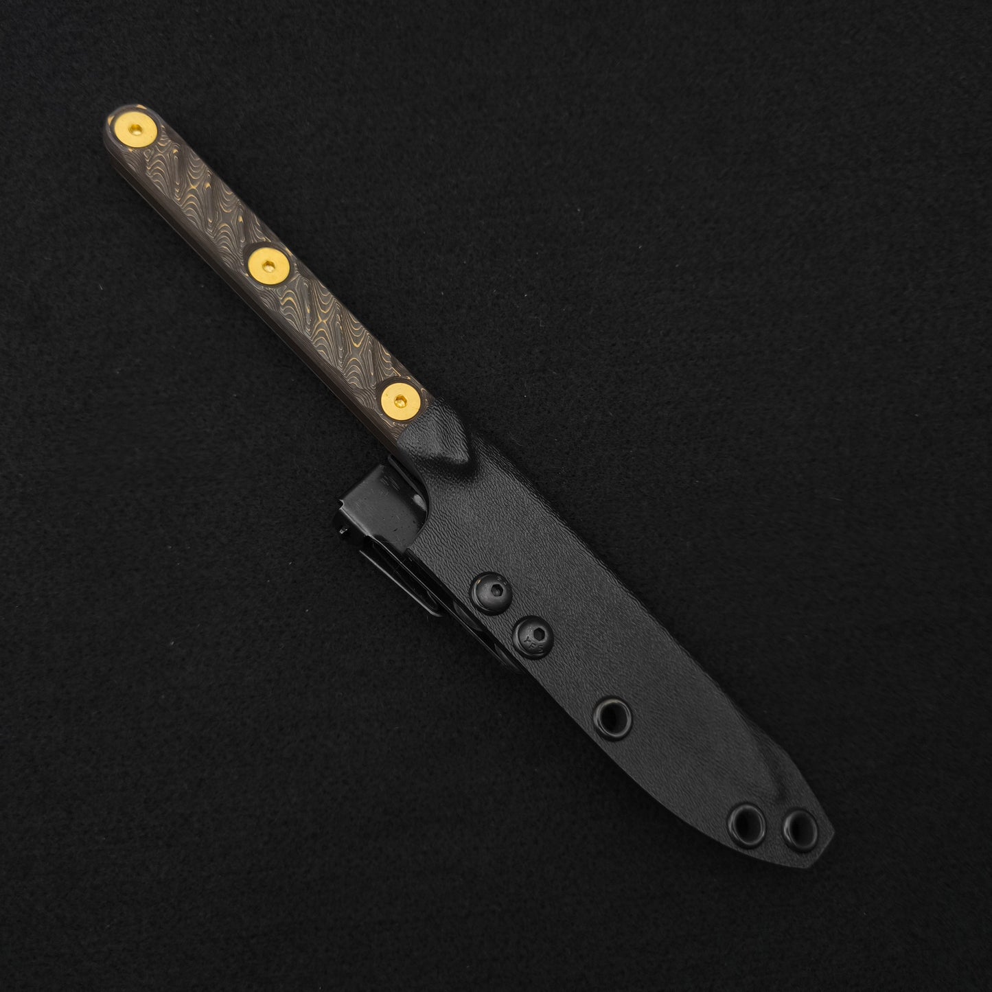 Half Face Blades OSS Spike, Gold Camo Carbon Fiber, Midnight Bronze Cerakote 4