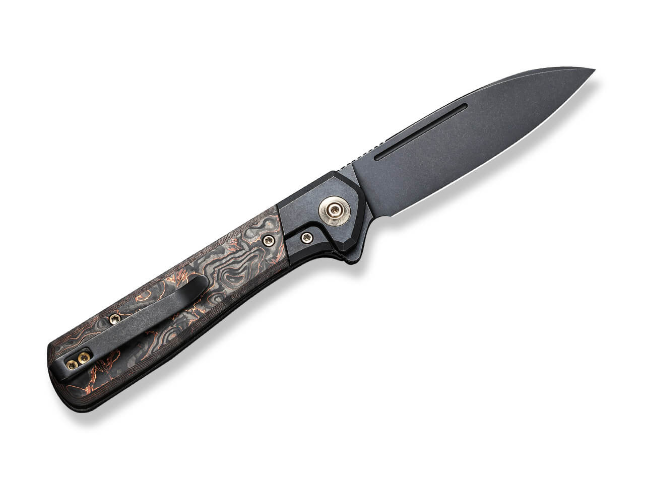 WE Knife - Soothsayer Titanium Copper CF All Black 2