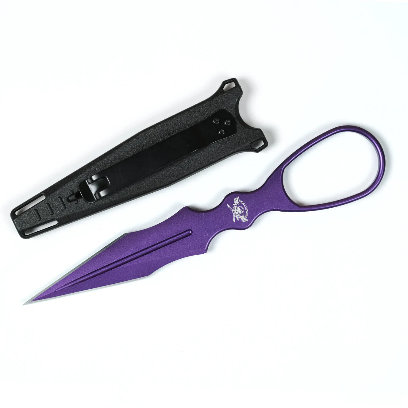 Skallywag Tactical Aluminum Dagger, Purple, 6061 Aluminium