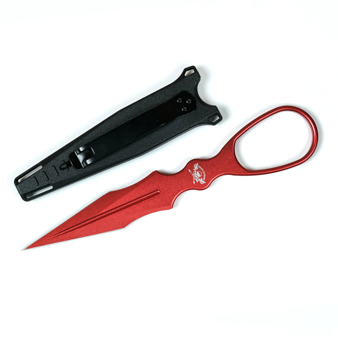 Skallywag Tactical Aluminum Dagger, Red, 6061 Aluminium