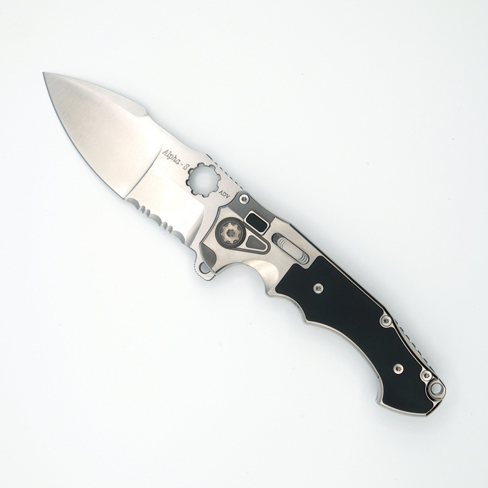 ADV tactical Alpha-S Satin Titan black G-10 4