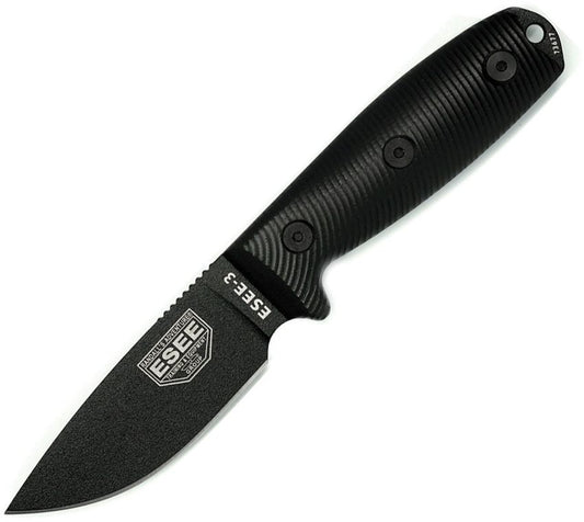 ESEE 3 Black Blade G-10 3D Griff