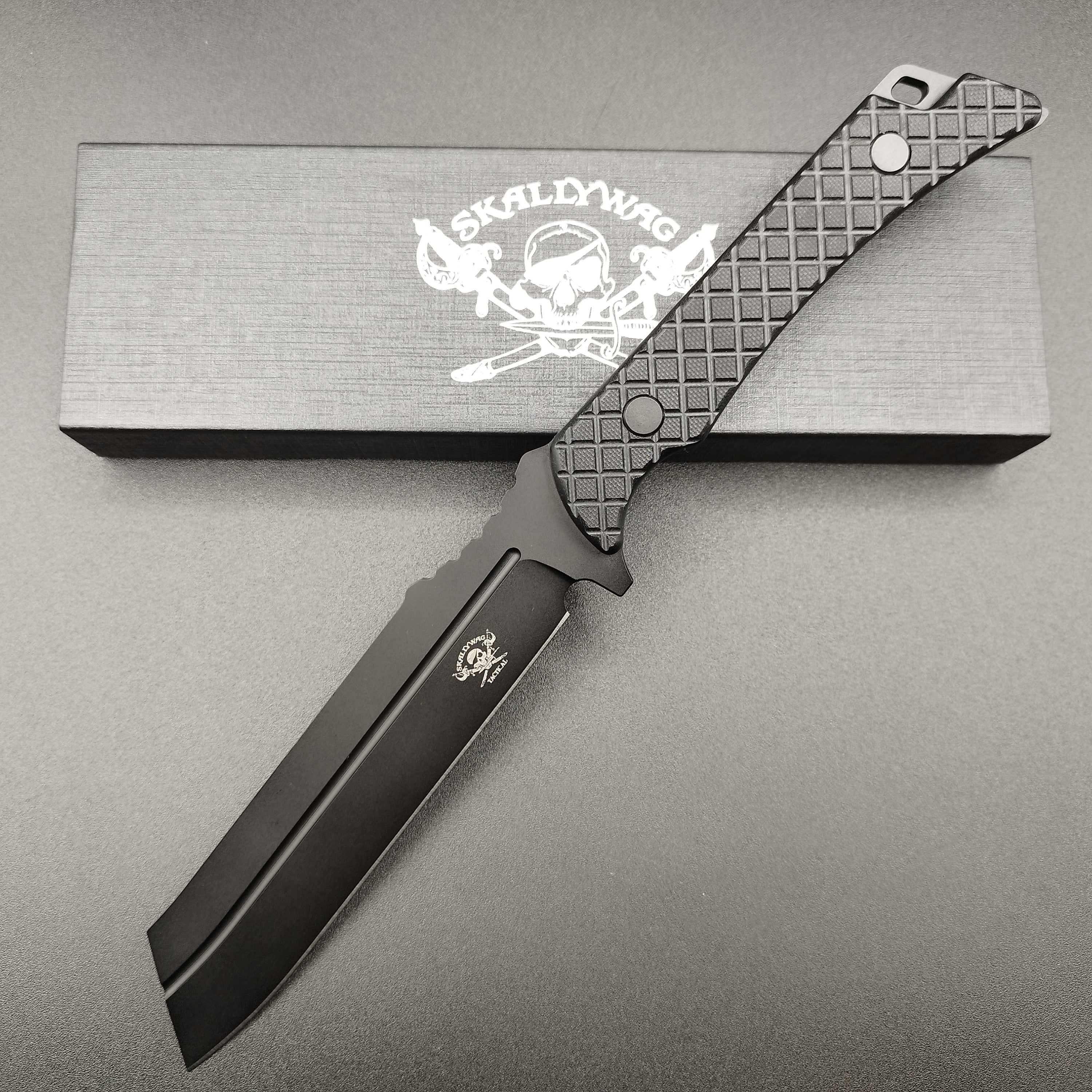 Skallywag Tactical Razor tactical knife Black – knifeaddict