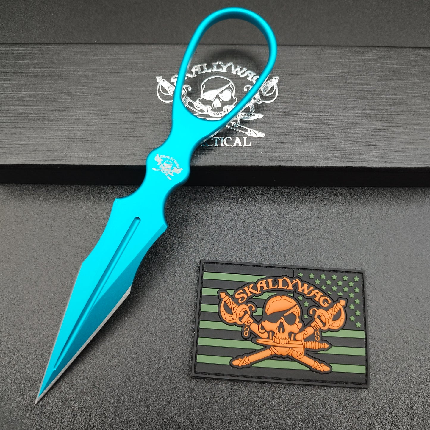 Skallywag Tactical Aluminum Dagger Blue 3