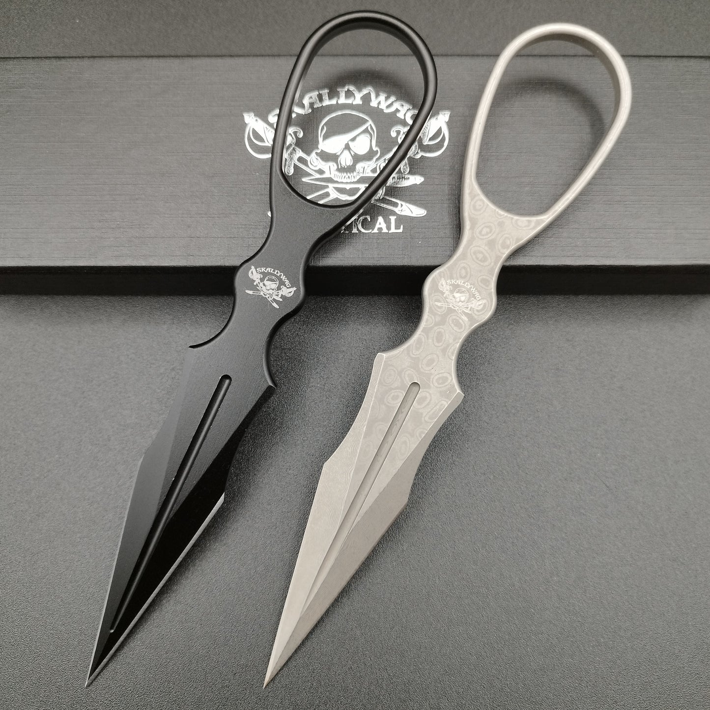Skallywag Tactical Aluminum Dagger, Black, 6061 Aluminium