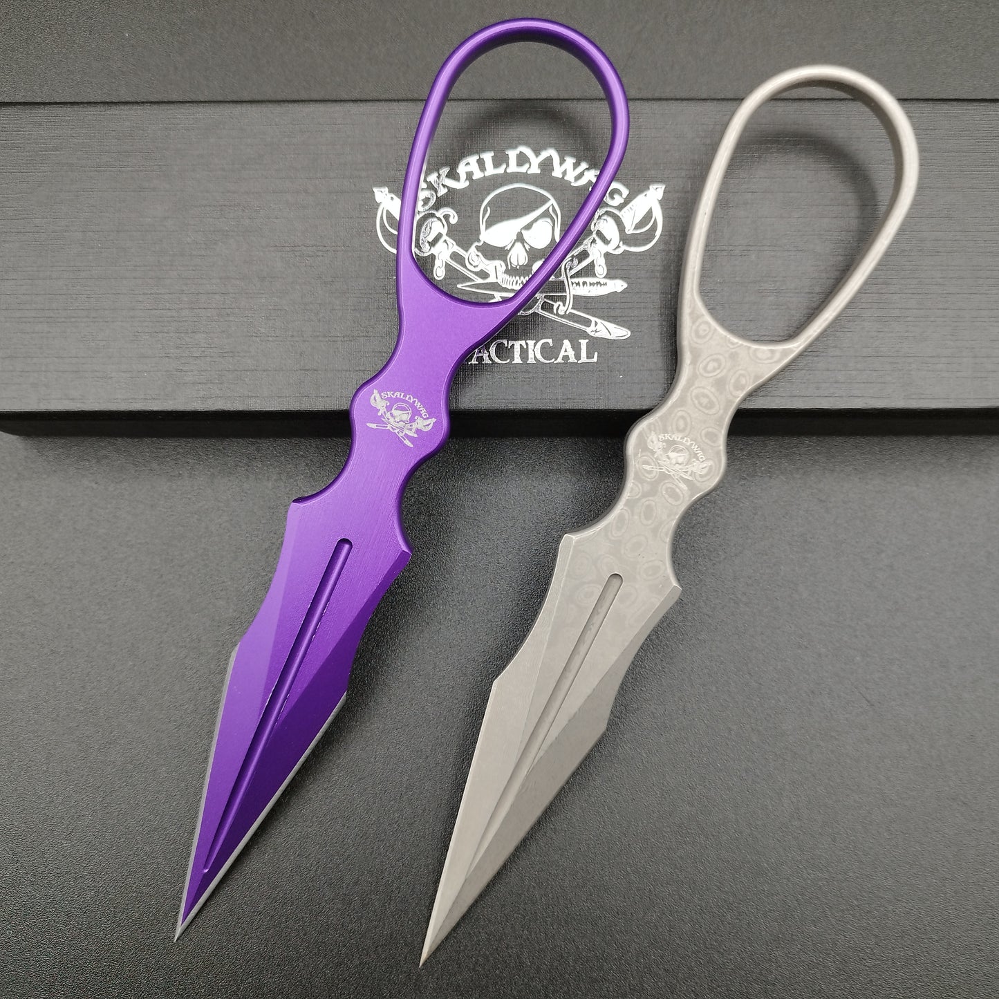 Skallywag Tactical Aluminum Dagger, Purple, 6061 Aluminium