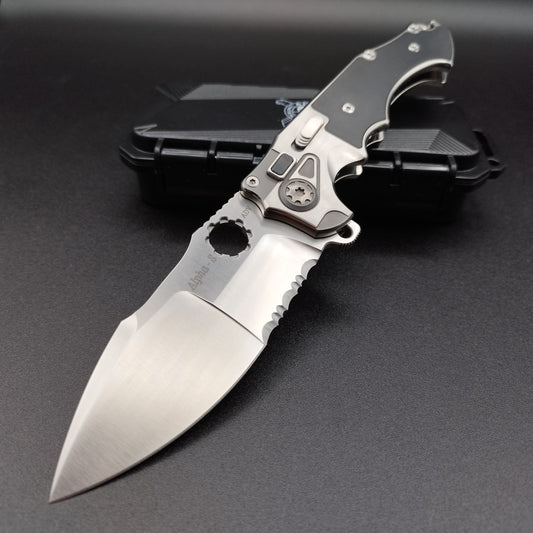 ADV tactical Alpha-S Satin Titan black G-10 1