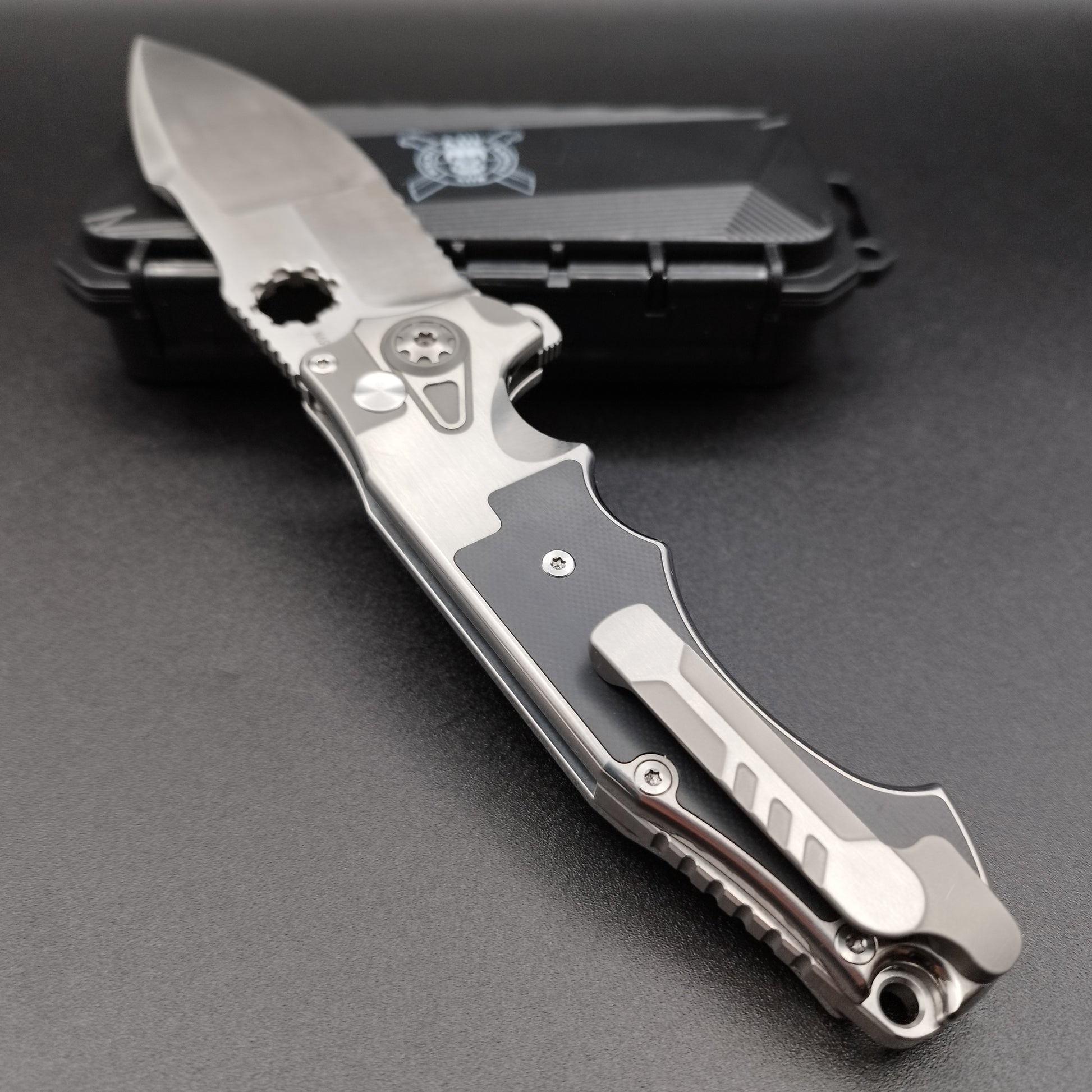 ADV tactical Alpha-S Satin Titan black G-10 2