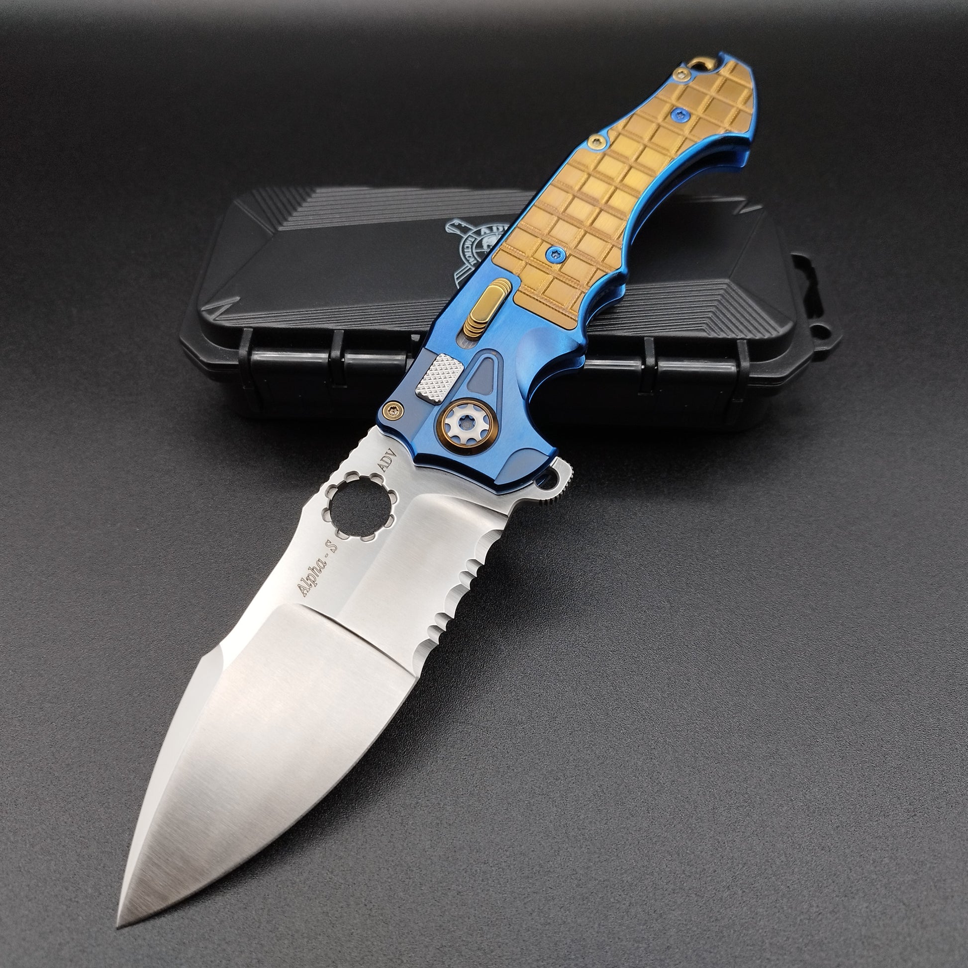 ADV tactical Alpha-S Blue Bronze Titan Messer 5