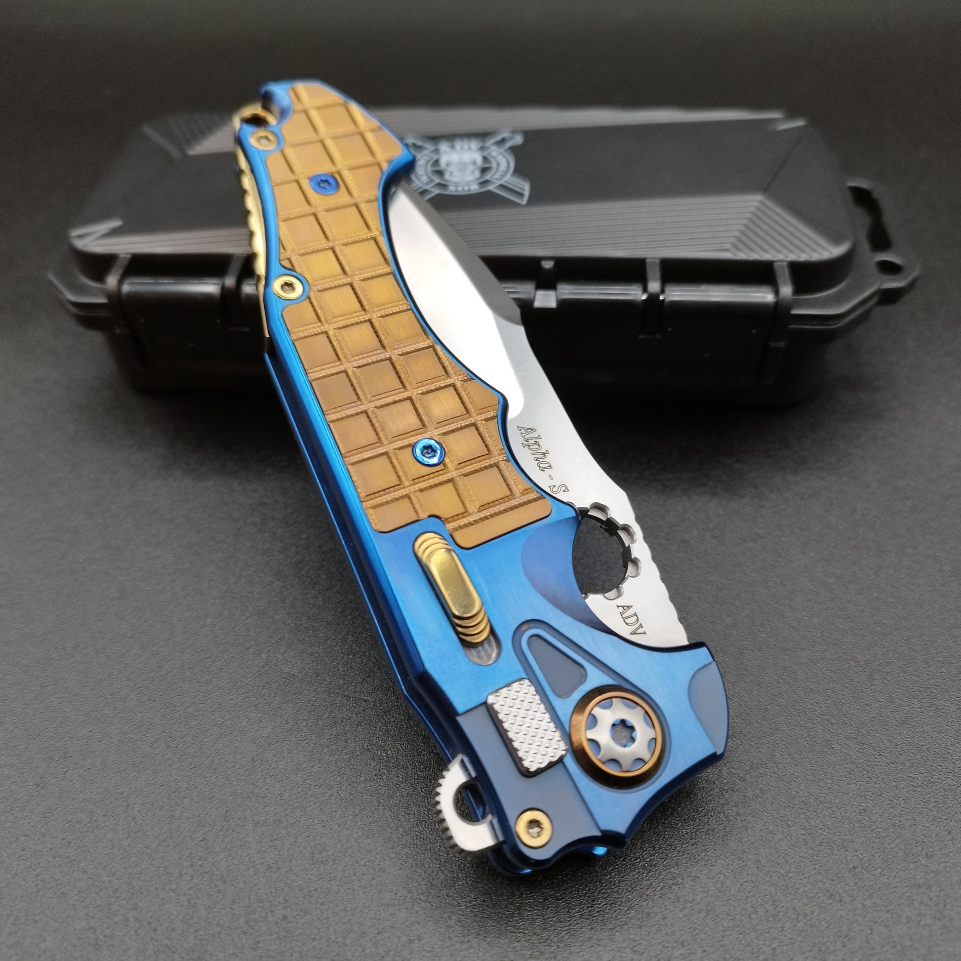 ADV tactical Alpha-S Blue Bronze Titan Messer 2