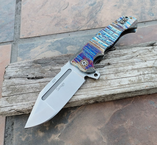 ADV Savage Acid Rain Titanium Frag CPM S35VN