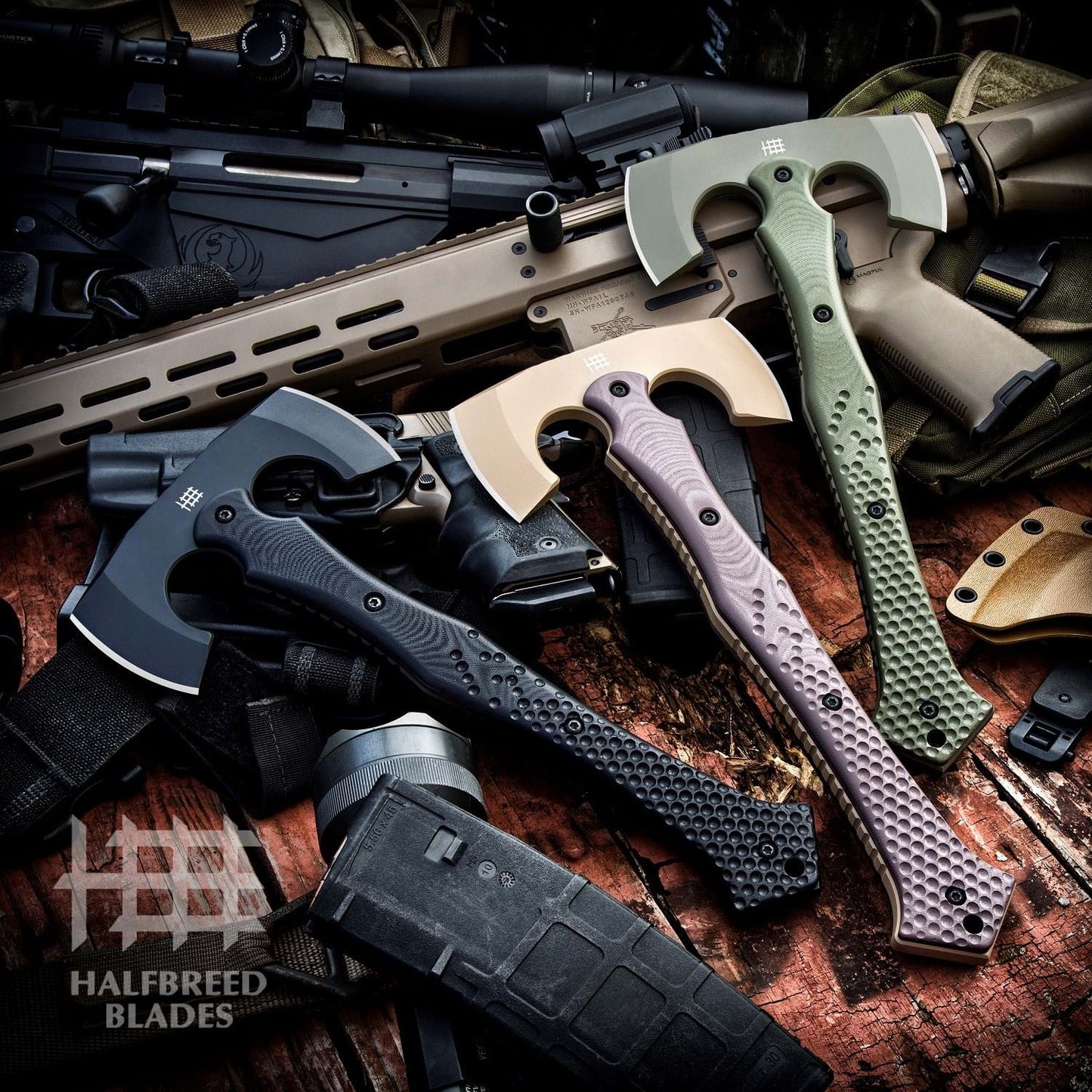 Halfbreed Blades CBA-01 Black Compact Battle Axe