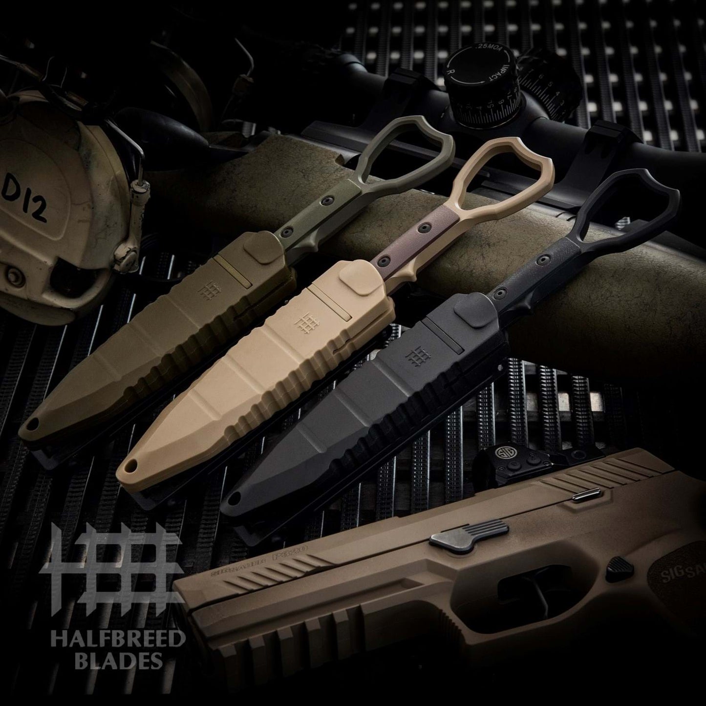 Halfbreed Blades CCK-03 Ranger Green OD Compact Clearance Knife - Tuhon Raptor K110/D2