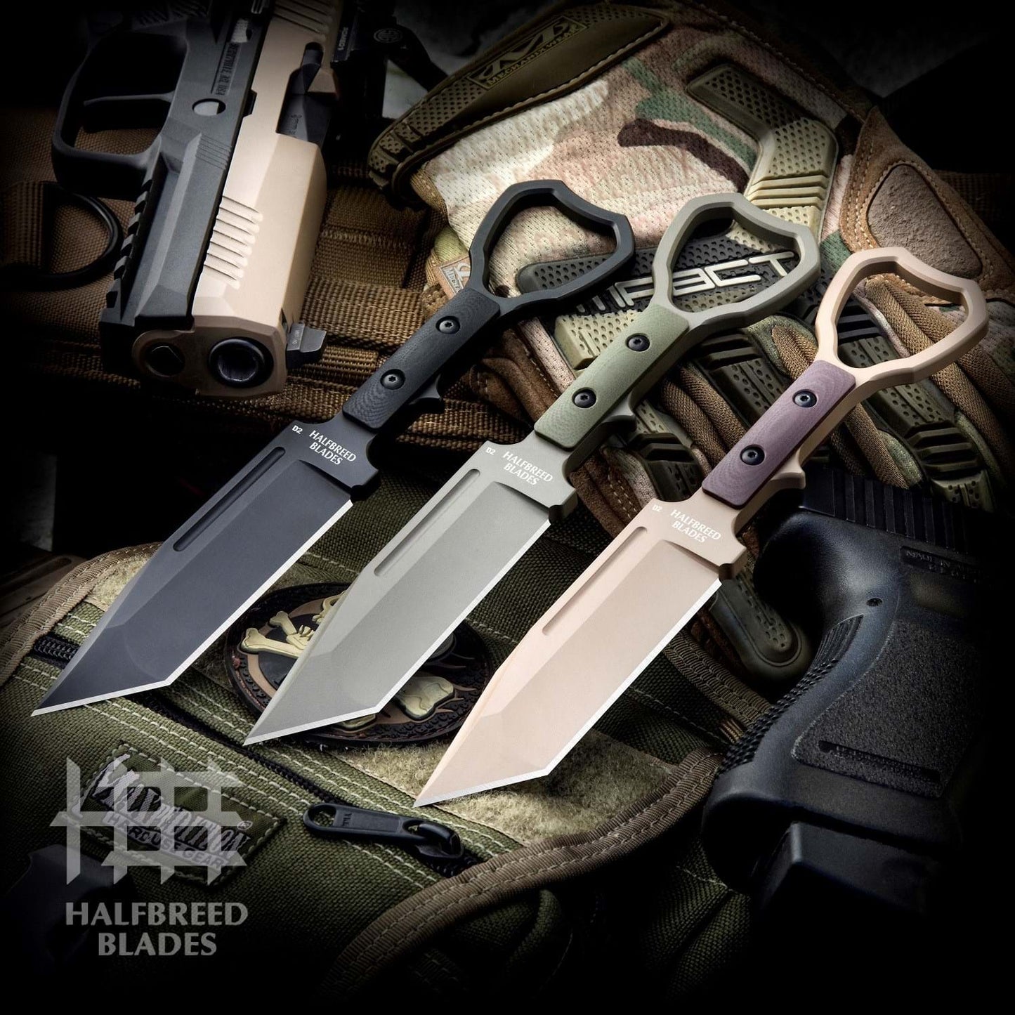 Halfbreed Blades CCK-02 Black Compact Clearance Knife 1