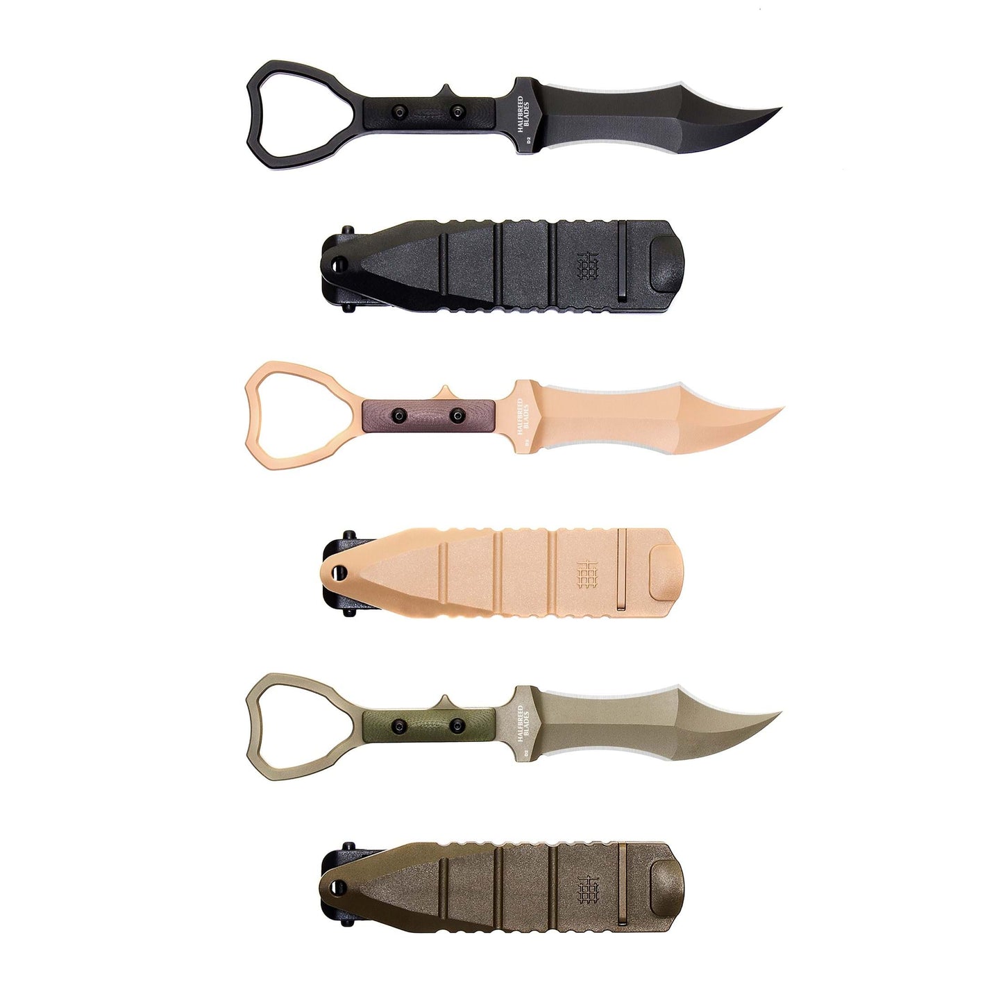 Halfbreed Blades Tuhon Raptor CCK-03 Dark Earth DE Compact Clearance Knife 6