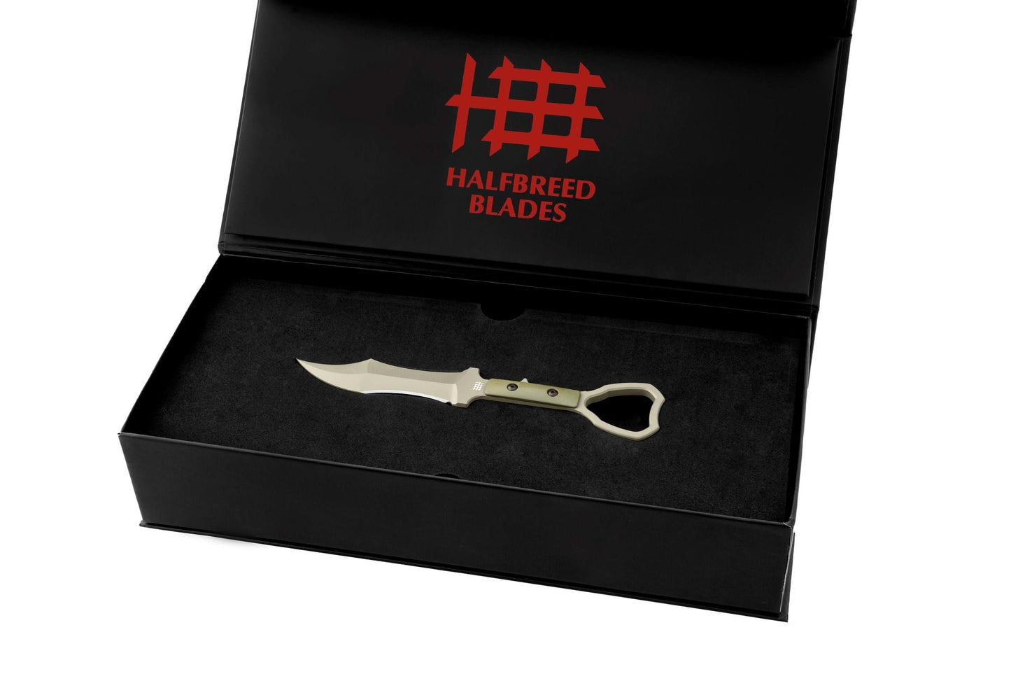 Halfbreed Blades CCK-03 Ranger Green OD Compact Clearance Knife - Tuhon Raptor K110/D2