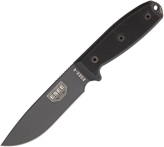 ESEE 4 ES4PTGB tactical gunsmoke, black G10, 1095HC