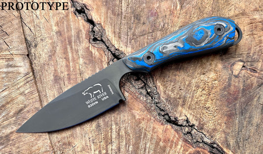 White River M1 Marbled CF Blue G10 Black CPM-MagnaCut Limited Edition 2023 1