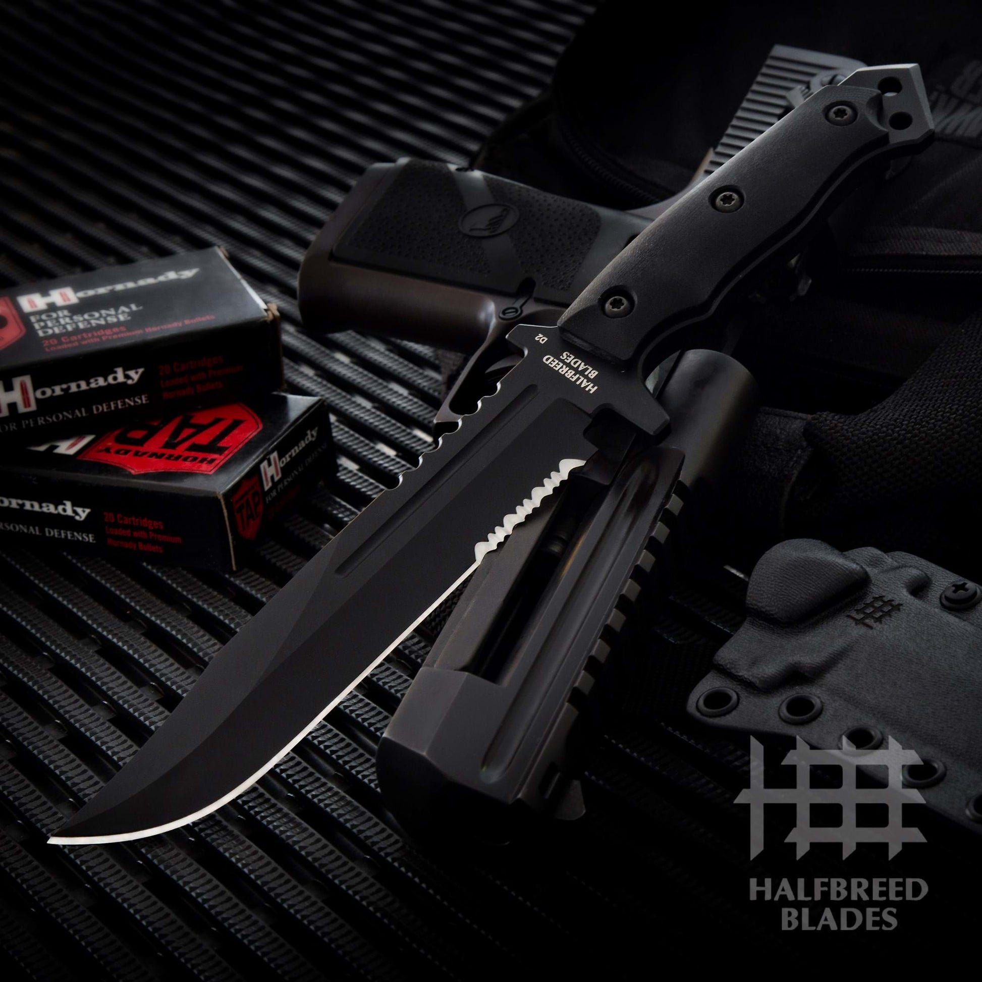 Halfbreed Blades LIK-01 Black Large Infantry Knife 1