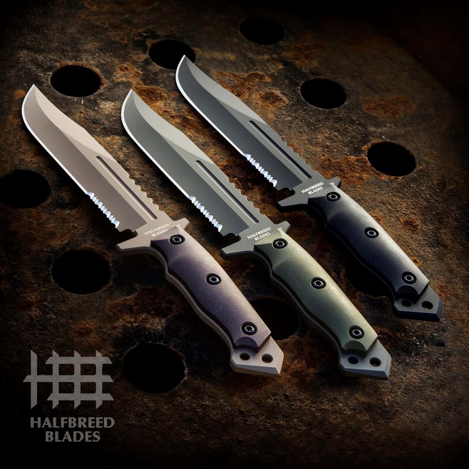 Halfbreed Blades LIK-01 Ranger Green OD Large Infantry Knife 2