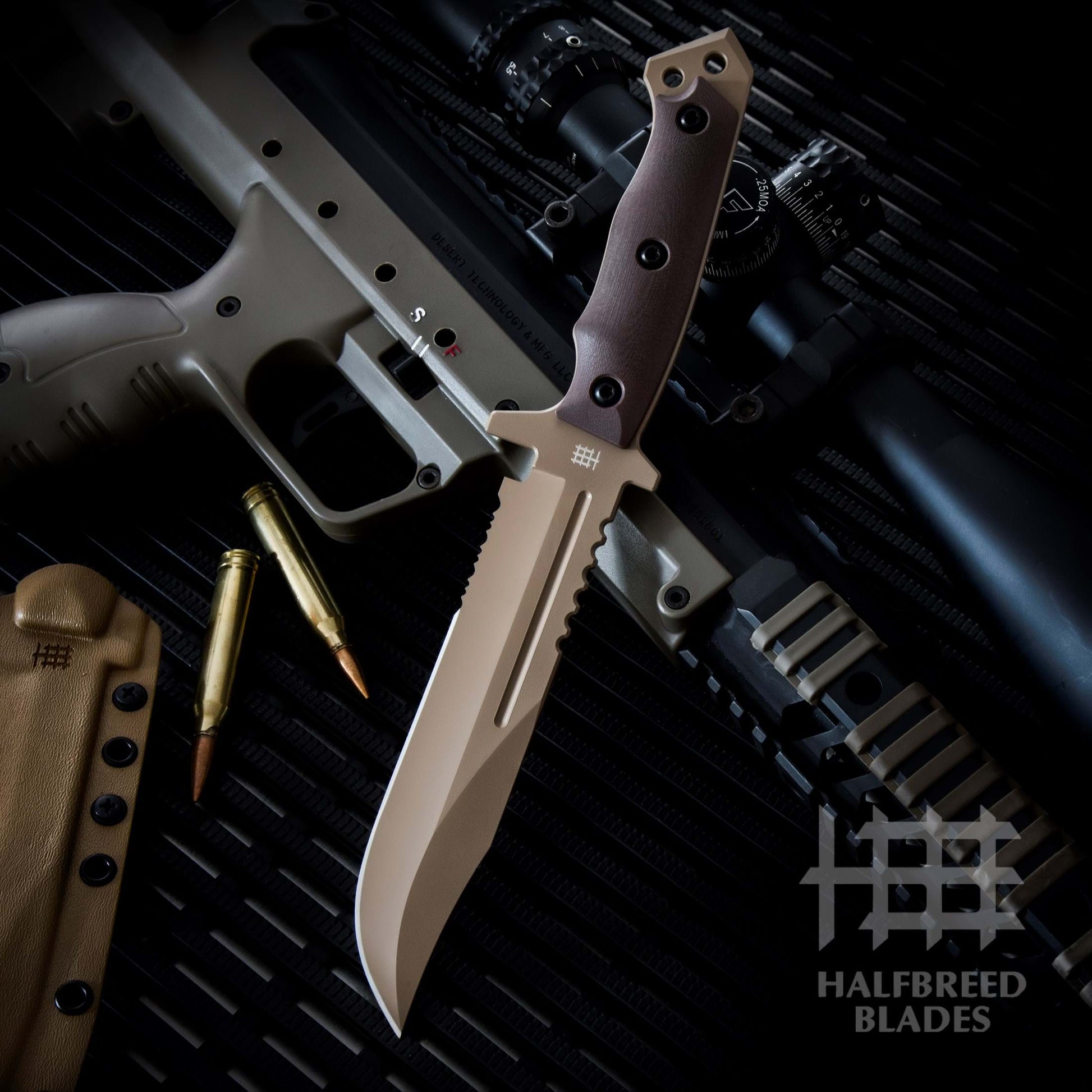 Halfbreed Blades LIK-01 Dark Earth Large Infantry Knife 1