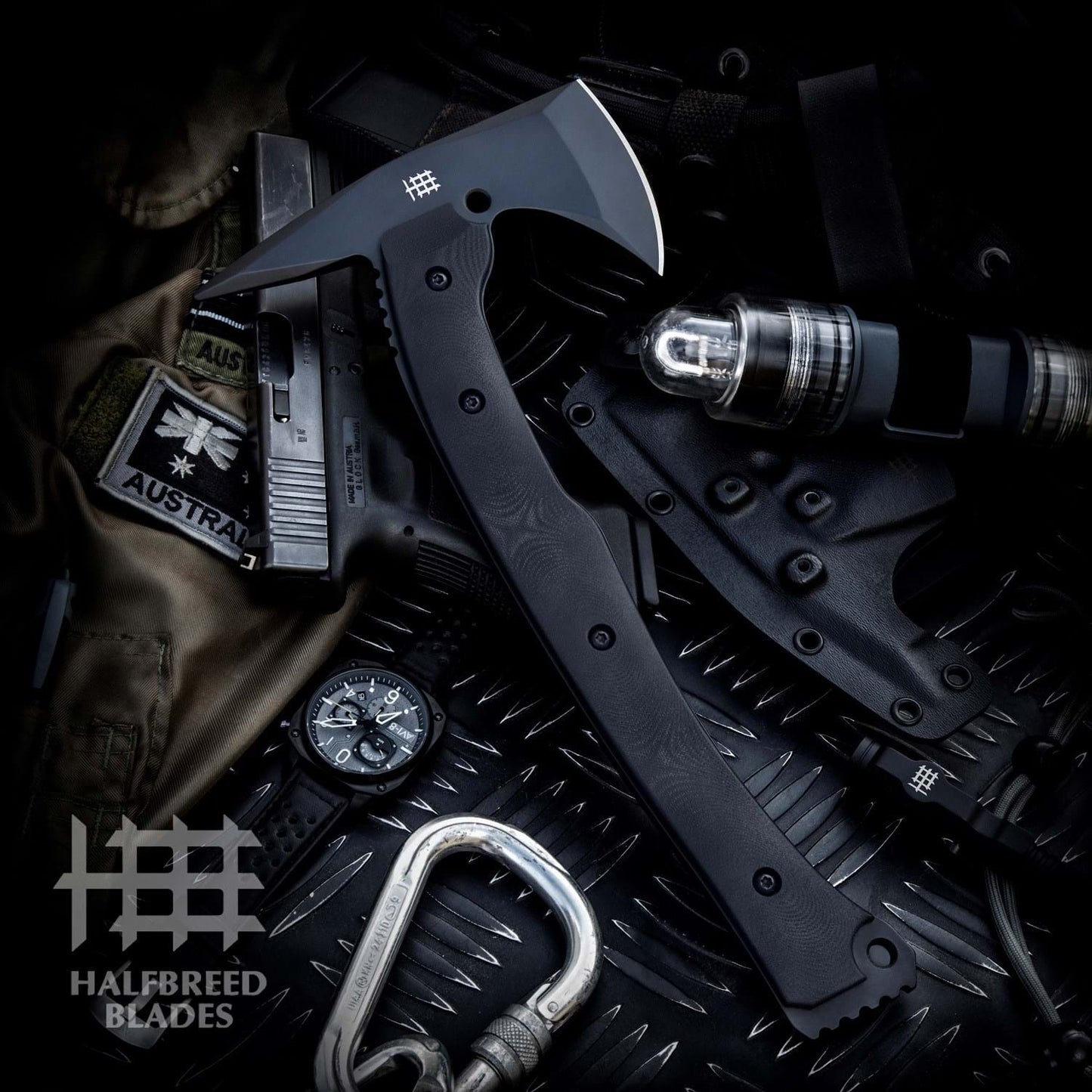 Halfbreed Blades LRA-01 Black Large Rescue Axe 1
