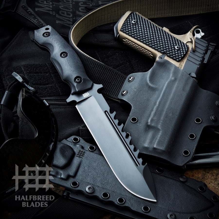Halfbreed Blades LSK-01 Black Large Survival Knife 1