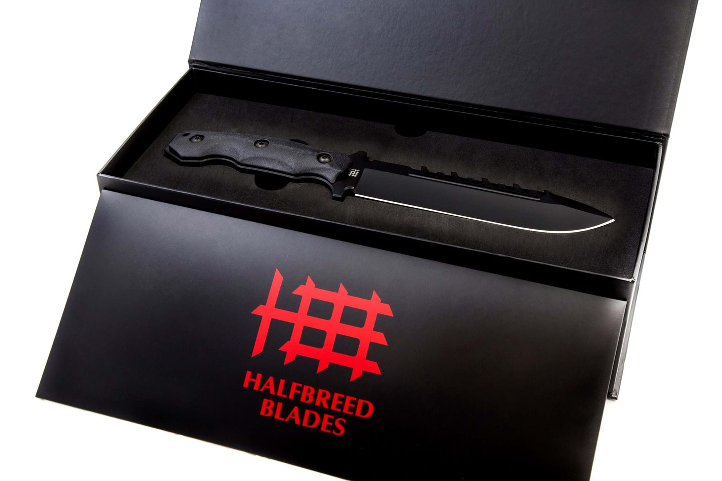 Halfbreed Blades LSK-01 Black Large Survival Knife K110/D2