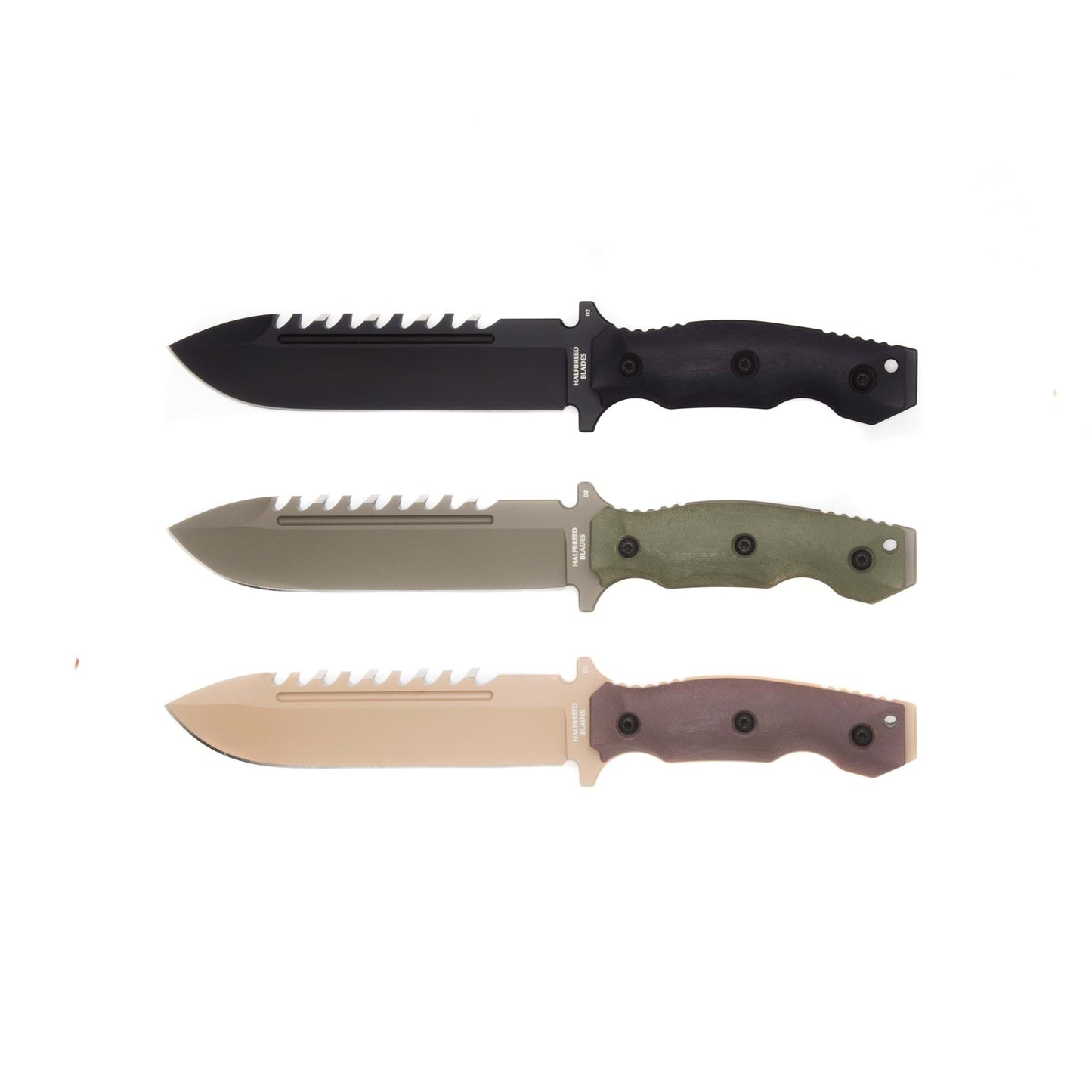Halfbreed Blades LSK-01 Black Large Survival Knife K110/D2