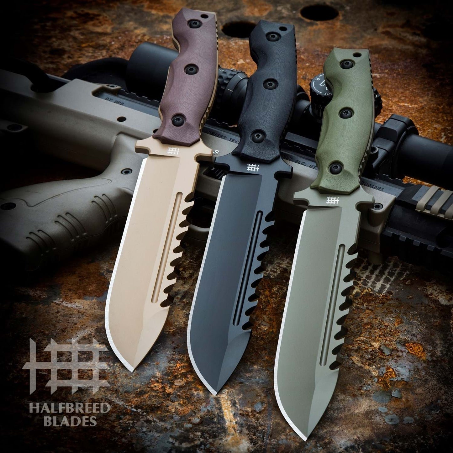 Halfbreed Blades LSK-01 Black Large Survival Knife 2