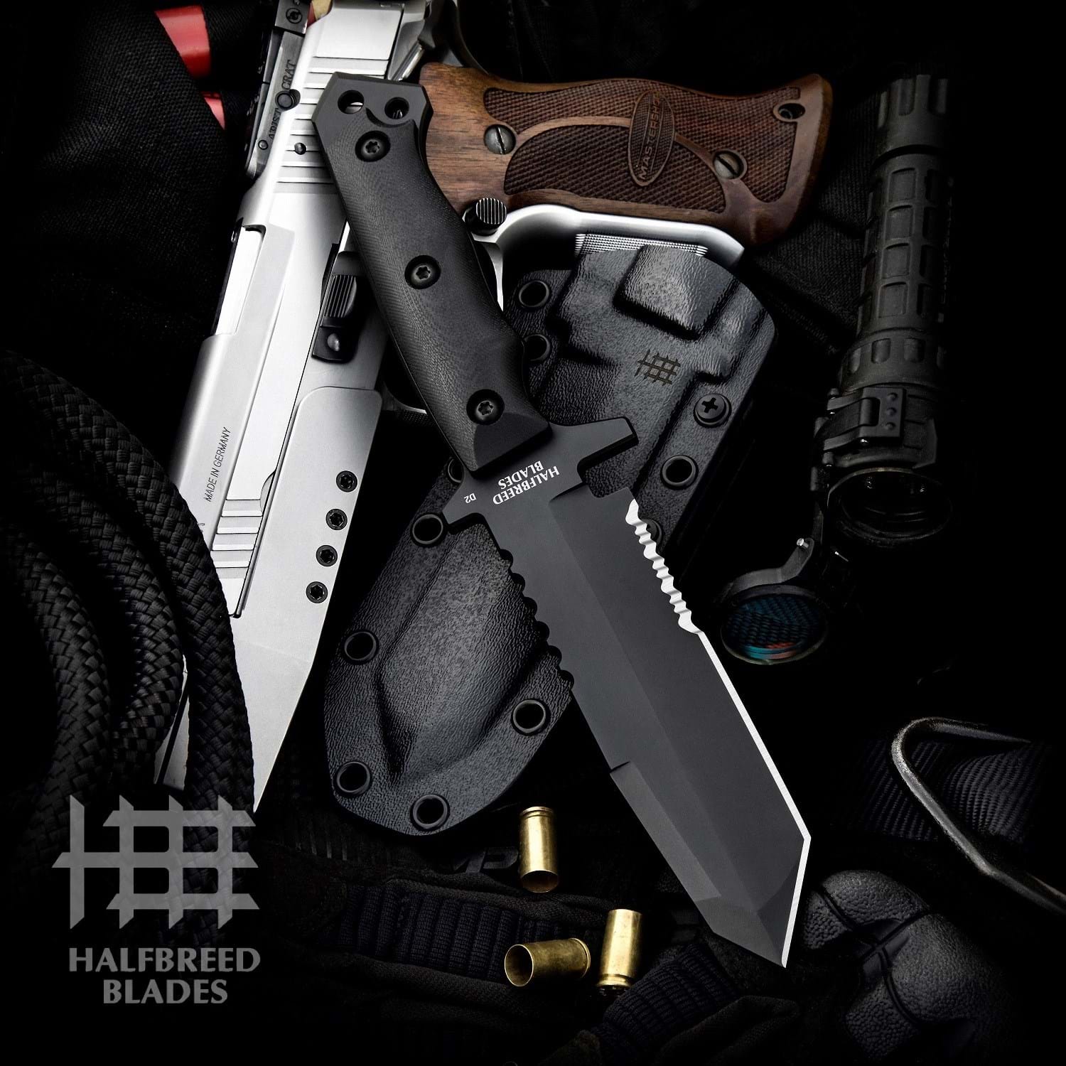 Halfbreed Blades MIK-02 Black Medium Infantry Knife 1