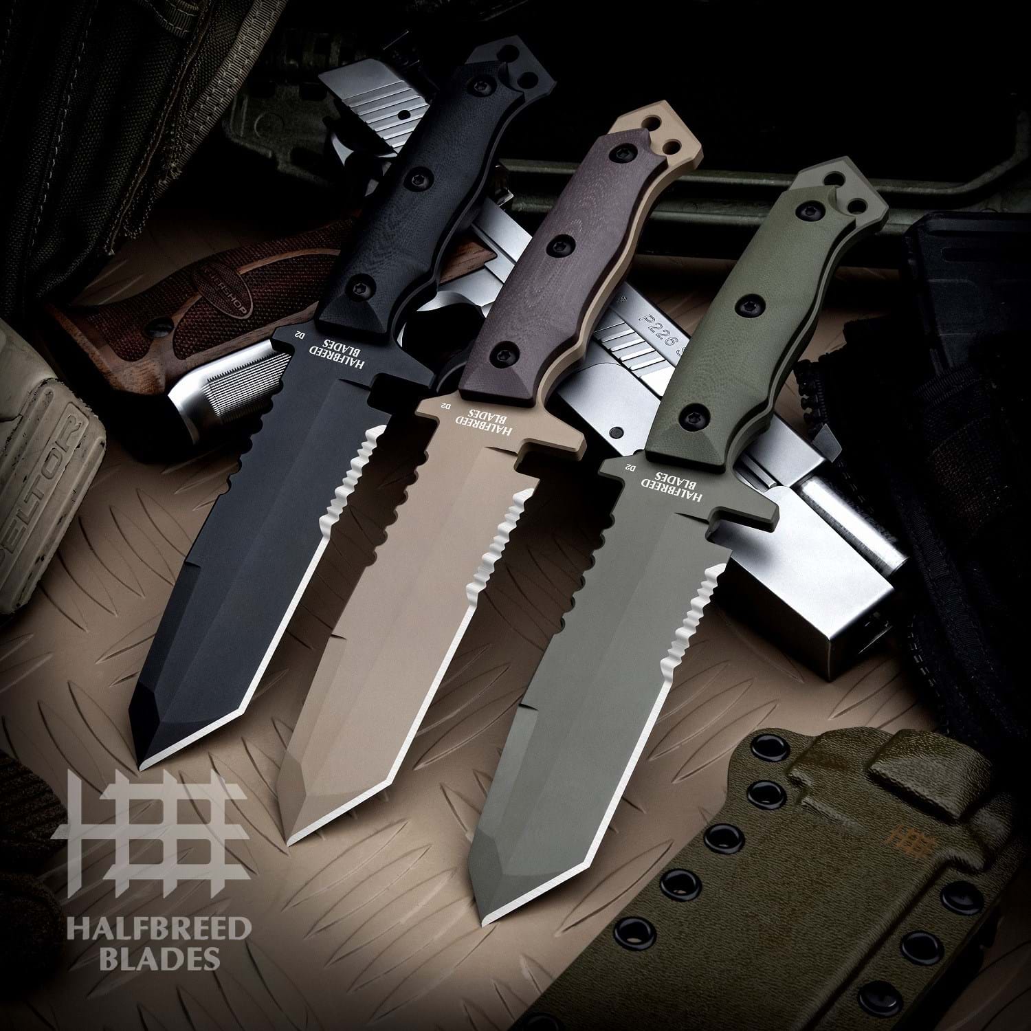 Halfbreed Blades MIK-02 Black Medium Infantry Knife 2
