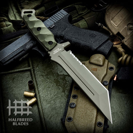 Halfbreed Blades MIK-05PS Ranger Green OD Medium Infantry Knife 1
